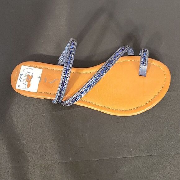 BRAND NEW UNISA UNDERLIAH-R GLASS STONE DOUBLE STRAP OPEN TOE SANDAL - Picture 12 of 15